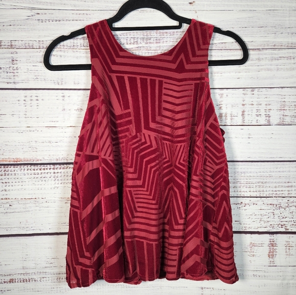 NWT Anthro Sunday in Brooklyn velvet swing tank top - Picture 2 of 14